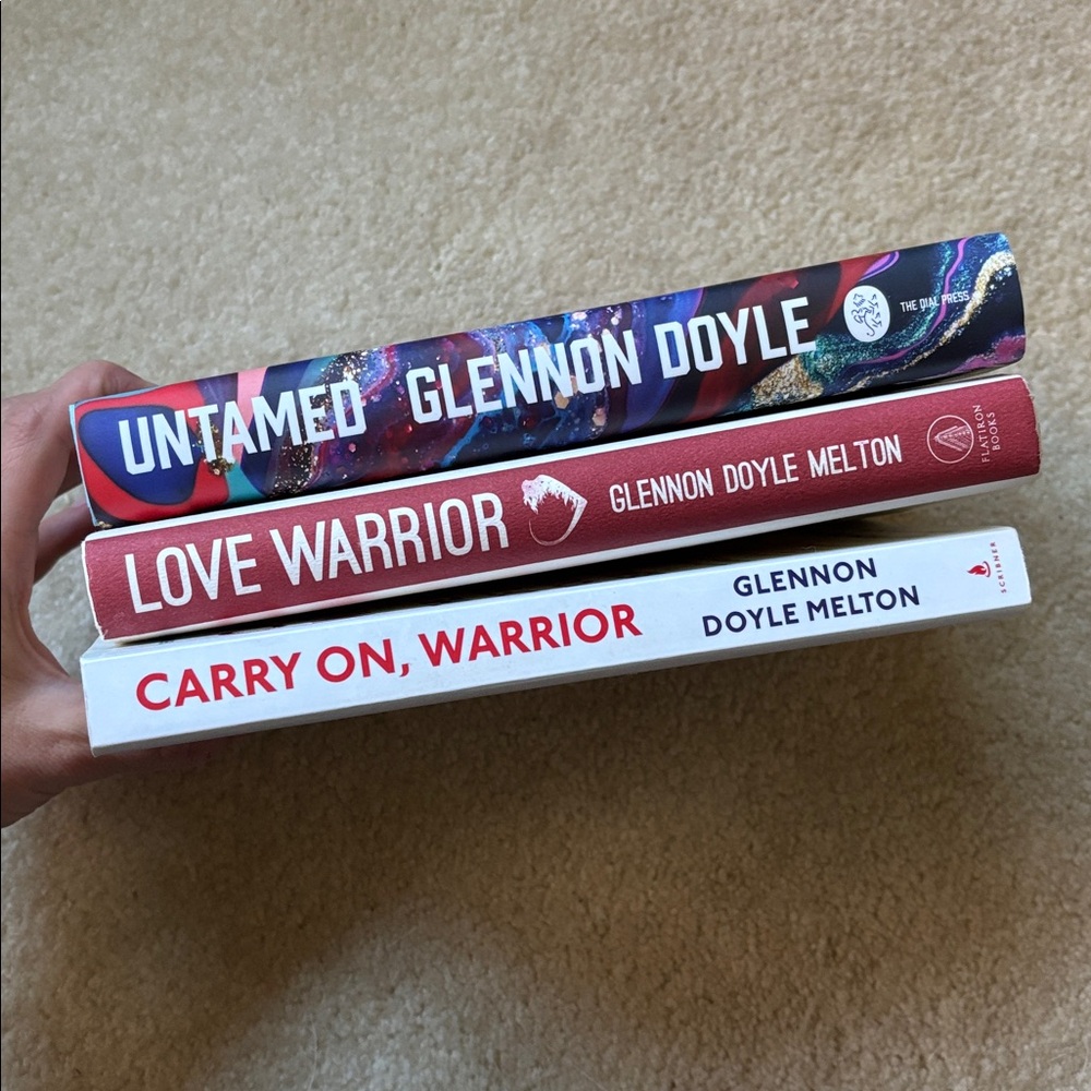 Glennon Doyle Melton Book Set Trio : Love Warrior /Untamed / Carry on Warrior